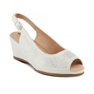 Женские босоножки с пяткой на пятке со стразами Patrizia Adriella, белый