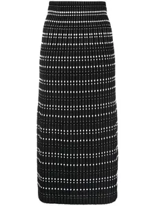 Юбка миди узкого кроя Alexander McQueen, черный