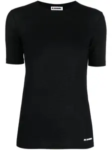 Футболка с логотипом JIL SANDER, черный