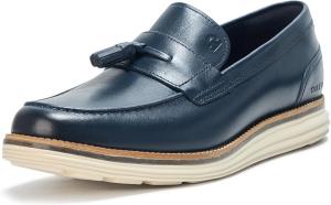 Мужские лоферы Cole Haan Originalgrand Meridian с кисточками, слоновая кость/темно-синий