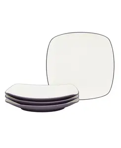 Квадратные салатные тарелки Colorwave, набор из 4 шт. Noritake, plum