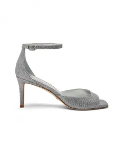 Современные босоножки с квадратным носком Stuart Weitzman, серый