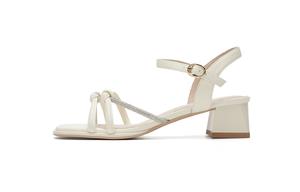 AOKANG Сандалии женские с одним ремешком бежевые