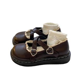 LIANGHUO Туфли Мэри Джейн для женщин в темно-коричневом цвете, цвет Dark Brown