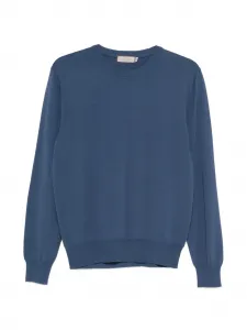Свитер с круглым вырезом Canali, синий