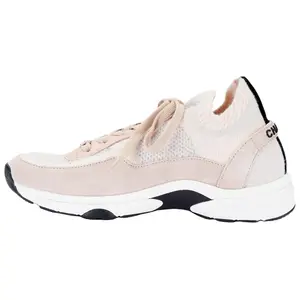 Женские розовые низкие кеды CHANEL