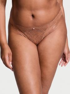 Кружевные бразильские трусики Dream Angels, lace caramel