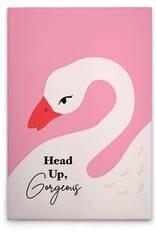 Картина на холсте A.S. Création Head Up цвет pinkweissschwarz