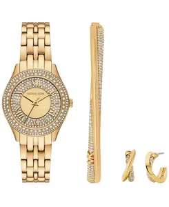 Женские часы Harlowe с тремя стрелками из нержавеющей стали золотистого оттенка, 33 мм Michael Kors, gold-tone