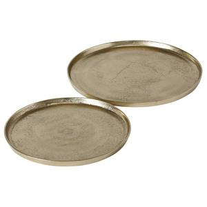 Декоративная тарелка Boltze Home Neska (2-teilig), алюминий - золото