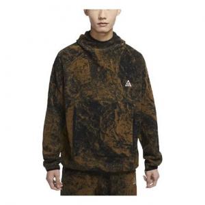 Толстовка Men's Nike ACG Therma-FIT Wolf Tree Suede Printing Sports Brown, коричневый