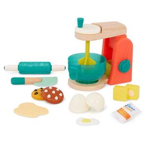 B.toys Mini Chef – Mix & Bake Playset – деревянный МИКСЕР с принадлежностями и ингредиентами для выпечки тортов