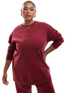 Ваша бордовая толстовка с круглым вырезом (часть комплекта) Yours