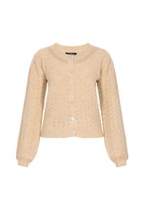 Usha BLACK LABEL Вязаный кардиган в бежевом цвете