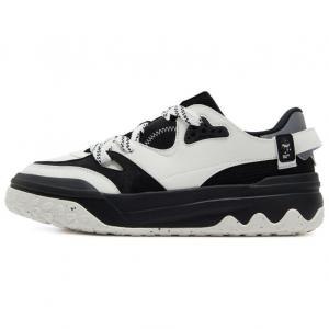 361° Кроссовки для скейтбординга Shortbread, износостойкие, с амортизацией, низкие, мужские, белые, черные