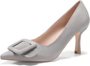 Женские закрытые туфли-лодочки Coutgo с заостренным носком на шпильке, свадебные и вечерние туфли