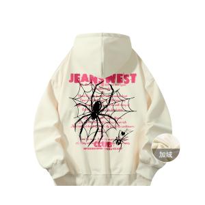 Свитшот Unisex JEANSWEST CLUB, Абрикос/Черный (с флисовой подкладкой)