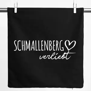 Наволочка Huuraa Schmallenberg in Love Gift 40х40см Черный хлопок Schmallenberg Present Hellweg Druckerei