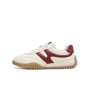 Низкие повседневные туфли женские Ritai, Beige Red