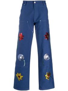 Брюки с пайетками Sky High Farm, синий