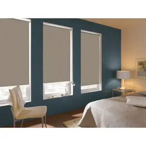 Рулонная штора Seitenzugrollo Thermo экономящая энергию затемняющая с креплением на винты, термо-задняя сторона Gardinia, серо-коричневый