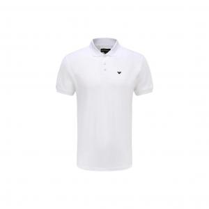 Мерсеризованная пике-поло с микроорлом EMPORIO ARMANI, белый