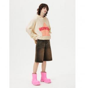 Женская винтажная толстовка с капюшоном и вышивкой Звезда Эдема AELFRIC EDEN, White