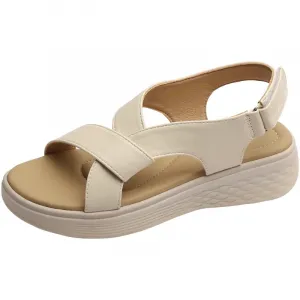 Mulinsen Женские сандалии на одной застежке 4,5 см бежевые, цвет Beige