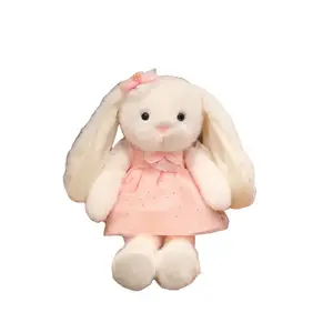 Мягкая игрушка милая принцесса кролик OU DI PIG, розовый