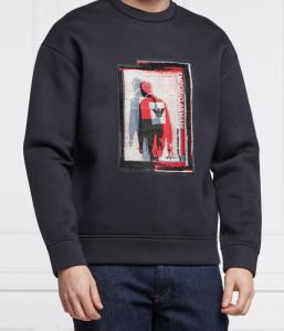 Толстовка мужская Emporio Armani с рисунком, черный