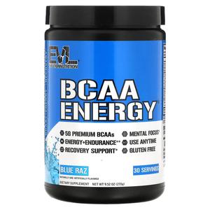 EVLution Nutrition BCAA Energy  Blue Raz 9.5 oz (270 g)