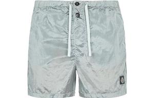 Повседневные шорты мужские серые/синие Stone Island, серый/синий