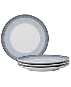 Набор из 4 салатных тарелок Colorscapes Layers Coupe, диаметр 8,25 дюйма Noritake, Ash