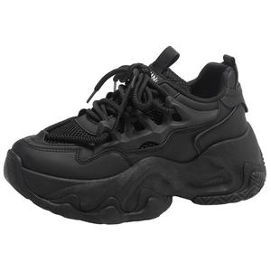 Булл Чарм Прочные Дышащие Низкие Массивные Кроссовки Женские, Черный