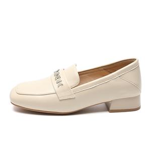 ZHR Лоферы женские черно-бежевые бежевые, цвет Beige