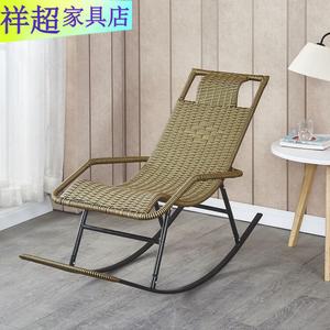 Fantasy Кресло-качалка для взрослых и пожилых, модель Black Gold Double-Layer Flat Cable Style