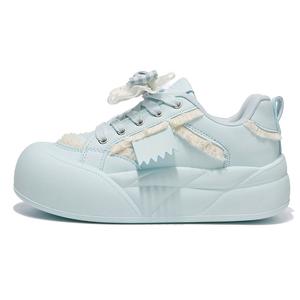 Кроссовки для скейтбординга с круглым носком и противоскользящей подошвой женские Little Red Man, синий