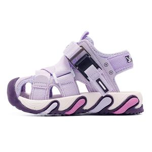 Детские сандалии с противоскользящей подошвой, дышащие и поддерживающие BOBDOG, фиолетовый