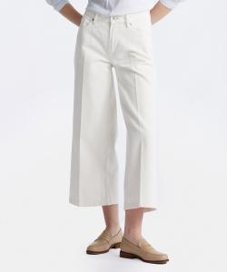 Укороченные брюки с широкими штанинами