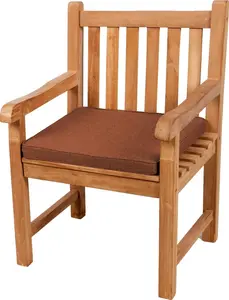 Подушка-сиденье для скамеек, садовых качелей и сидений, гладкая. FK5 (50x50x5 см, оранжевая)