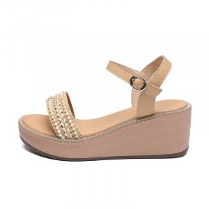 Сандалии с одним ремешком женские ZHR, Beige