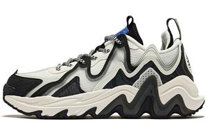 Кроссовки мужские низкие позитивные черный микрокристаллические белый Erke