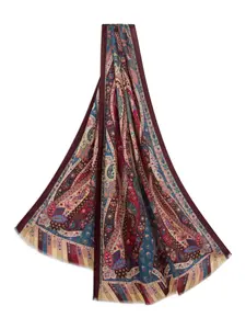 Шарф с узором пейсли ETRO, синий