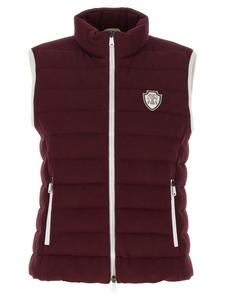 Жилет с логотипом Brunello Cucinelli, бордовый