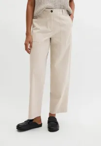Брюки с накладными карманами бочкообразной формы и эластичным поясом сзади. Marc O'Polo, Linen Beige