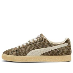 Кроссовки clyde 'harris tweed chamomile sugared almond' Puma, мультиколор
