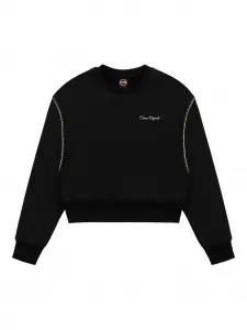 Укороченный свитшот с отделочной строчкой Colmar, черный