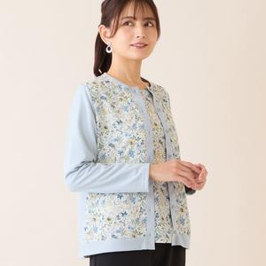 Кардиган с растительным принтом