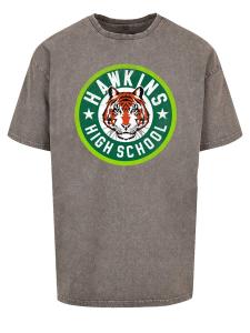 Рубашка F4NT4STIC Stranger Things Hawkins Tiger Circle Netflix TV Series, графитовый