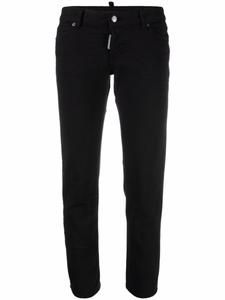 Dsquared2 укороченные брюки с заниженной талией, черный